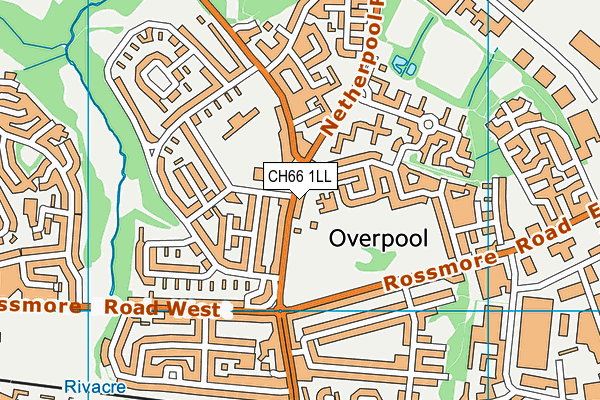 CH66 1LL map - OS VectorMap District (Ordnance Survey)