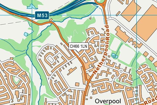 CH66 1LN map - OS VectorMap District (Ordnance Survey)