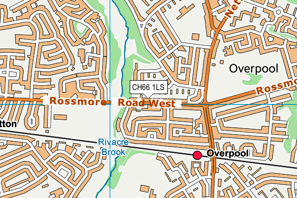 CH66 1LS map - OS VectorMap District (Ordnance Survey)