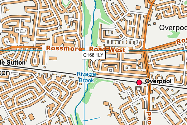 CH66 1LY map - OS VectorMap District (Ordnance Survey)