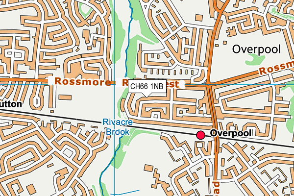 CH66 1NB map - OS VectorMap District (Ordnance Survey)