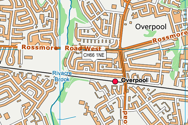 CH66 1NE map - OS VectorMap District (Ordnance Survey)