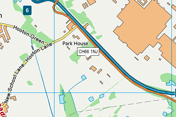 Core Fitness Centre map (CH66 1NJ) - OS VectorMap District (Ordnance Survey)