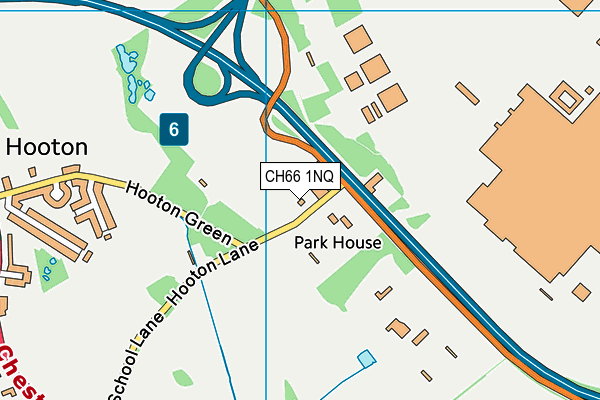 CH66 1NQ map - OS VectorMap District (Ordnance Survey)