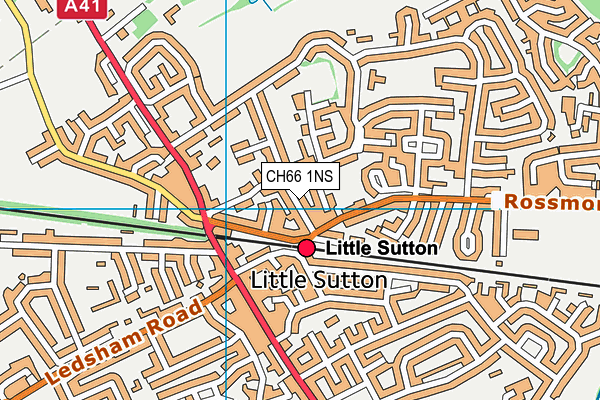 CH66 1NS map - OS VectorMap District (Ordnance Survey)