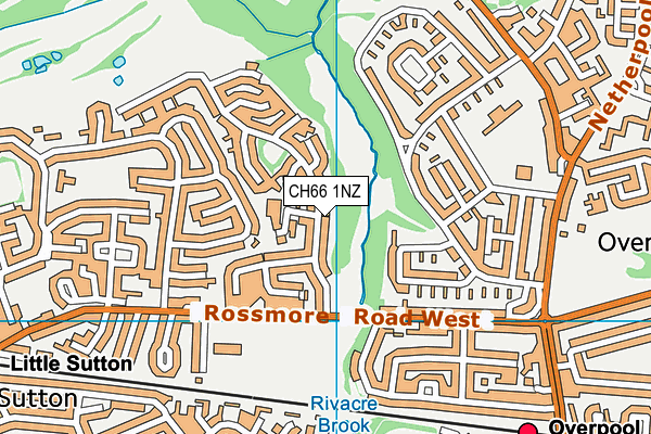 CH66 1NZ map - OS VectorMap District (Ordnance Survey)