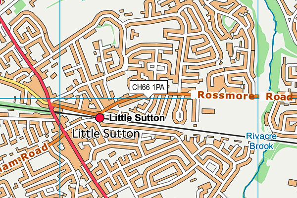 CH66 1PA map - OS VectorMap District (Ordnance Survey)