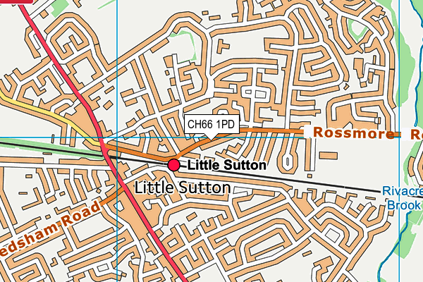 CH66 1PD map - OS VectorMap District (Ordnance Survey)