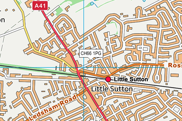 CH66 1PG map - OS VectorMap District (Ordnance Survey)