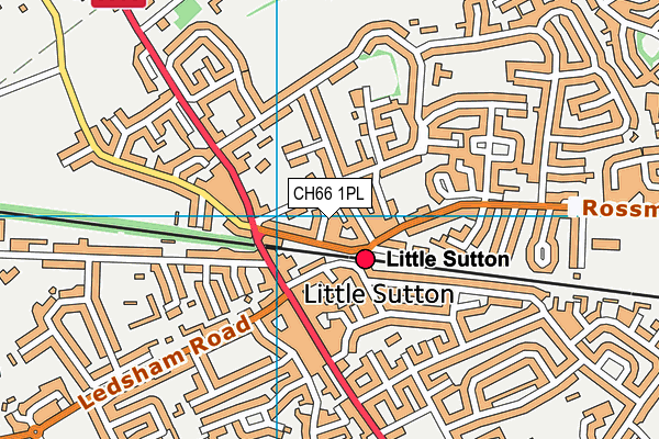 CH66 1PL map - OS VectorMap District (Ordnance Survey)