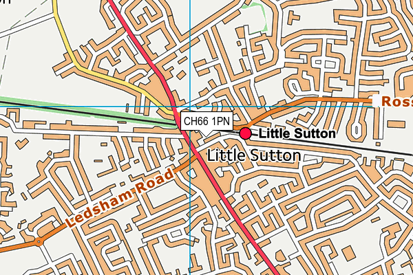 CH66 1PN map - OS VectorMap District (Ordnance Survey)