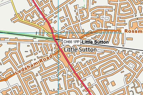 CH66 1PP map - OS VectorMap District (Ordnance Survey)