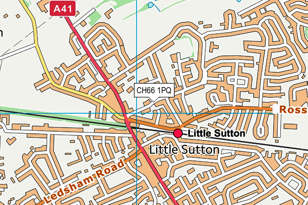 CH66 1PQ map - OS VectorMap District (Ordnance Survey)