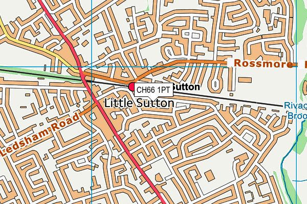 CH66 1PT map - OS VectorMap District (Ordnance Survey)