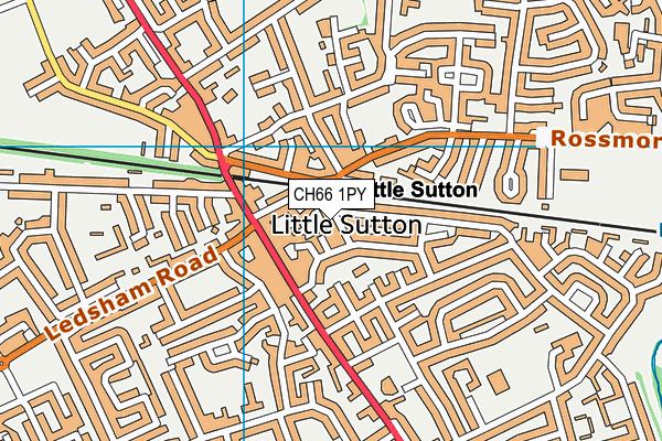 CH66 1PY map - OS VectorMap District (Ordnance Survey)