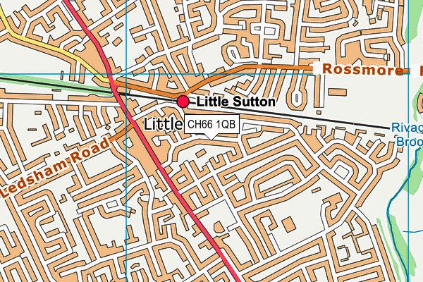 CH66 1QB map - OS VectorMap District (Ordnance Survey)