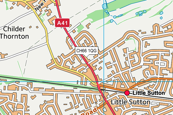 CH66 1QG map - OS VectorMap District (Ordnance Survey)