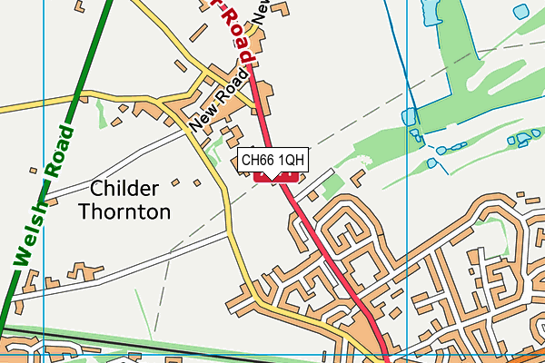 CH66 1QH map - OS VectorMap District (Ordnance Survey)