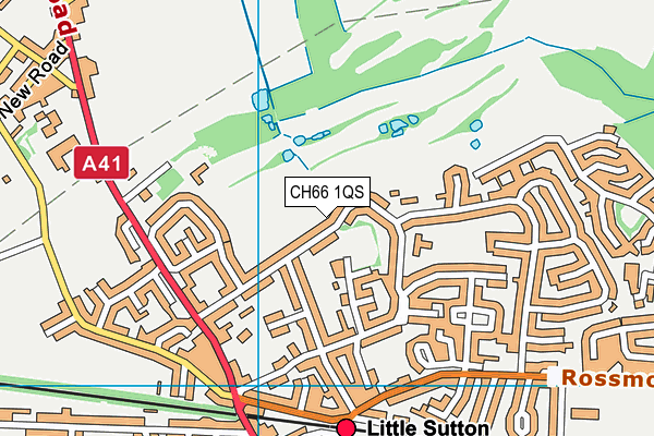 CH66 1QS map - OS VectorMap District (Ordnance Survey)