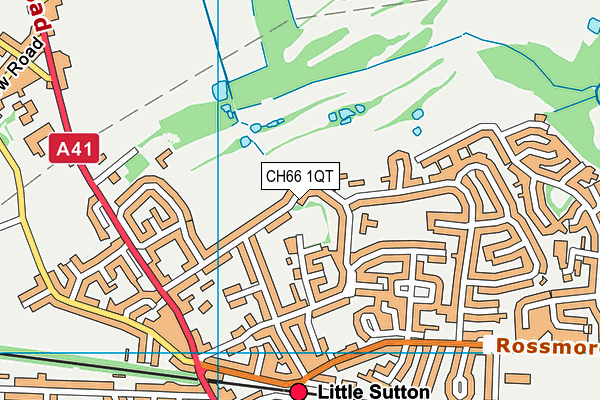 CH66 1QT map - OS VectorMap District (Ordnance Survey)