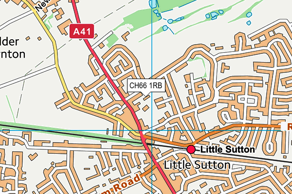 CH66 1RB map - OS VectorMap District (Ordnance Survey)