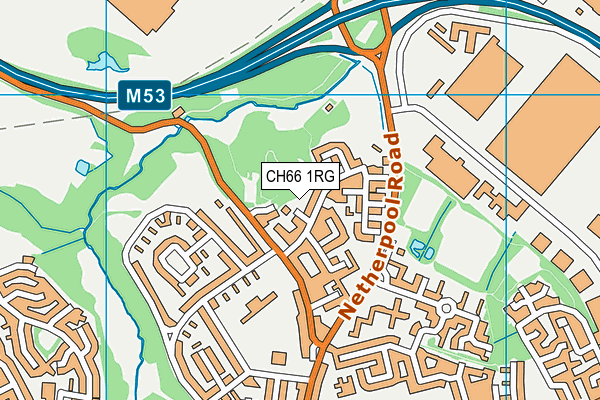 CH66 1RG map - OS VectorMap District (Ordnance Survey)