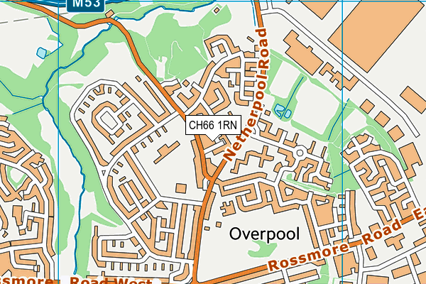 CH66 1RN map - OS VectorMap District (Ordnance Survey)