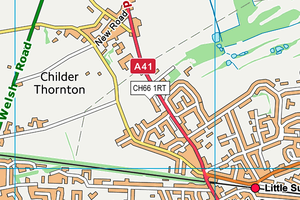 CH66 1RT map - OS VectorMap District (Ordnance Survey)