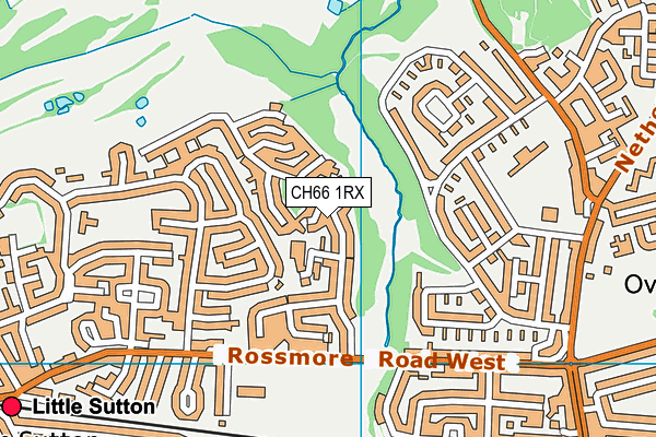 CH66 1RX map - OS VectorMap District (Ordnance Survey)