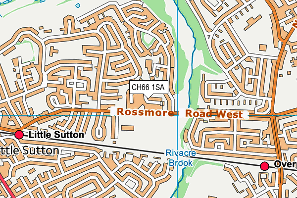 CH66 1SA map - OS VectorMap District (Ordnance Survey)