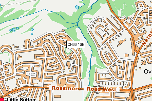 CH66 1SE map - OS VectorMap District (Ordnance Survey)