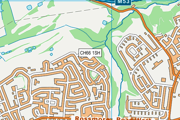 CH66 1SH map - OS VectorMap District (Ordnance Survey)