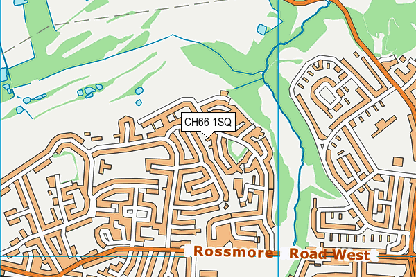 CH66 1SQ map - OS VectorMap District (Ordnance Survey)