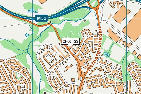 CH66 1SS map - OS VectorMap District (Ordnance Survey)