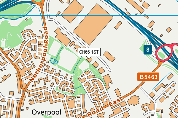 CH66 1ST map - OS VectorMap District (Ordnance Survey)