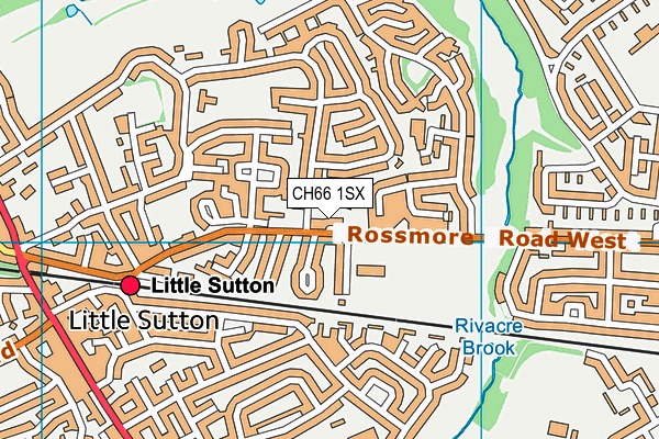 CH66 1SX map - OS VectorMap District (Ordnance Survey)