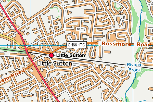 CH66 1TG map - OS VectorMap District (Ordnance Survey)