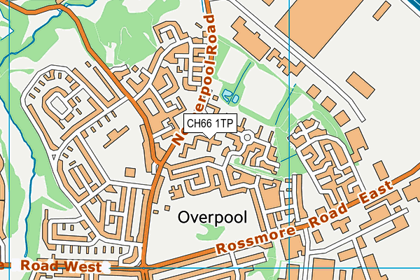 CH66 1TP map - OS VectorMap District (Ordnance Survey)