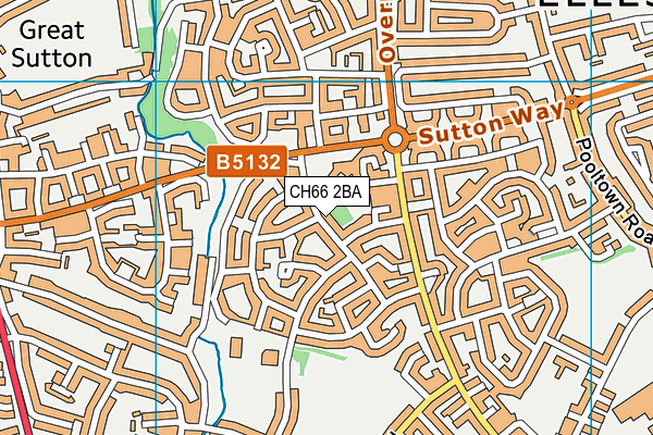 CH66 2BA map - OS VectorMap District (Ordnance Survey)