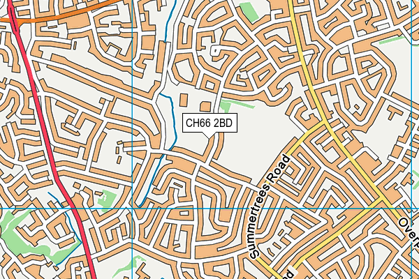 St Saviour's Catholic Primary and Nursery School map (CH66 2BD) - OS VectorMap District (Ordnance Survey)