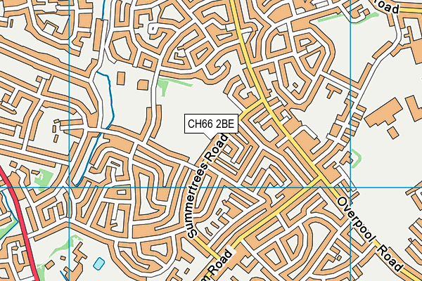 CH66 2BE map - OS VectorMap District (Ordnance Survey)