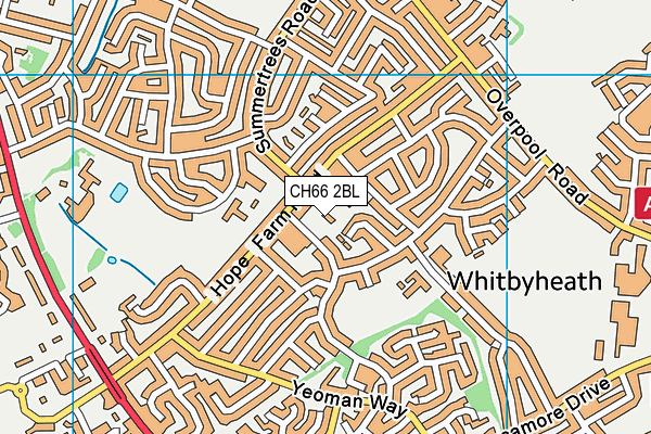 CH66 2BL map - OS VectorMap District (Ordnance Survey)