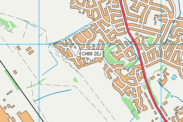 CH66 2EJ map - OS VectorMap District (Ordnance Survey)