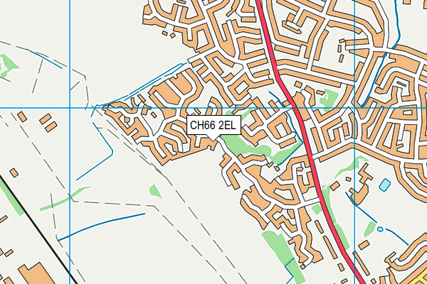 CH66 2EL map - OS VectorMap District (Ordnance Survey)