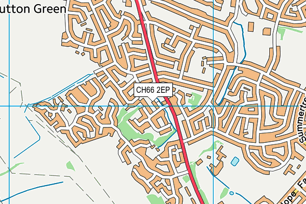 CH66 2EP map - OS VectorMap District (Ordnance Survey)