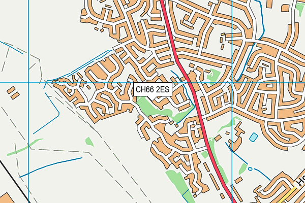 CH66 2ES map - OS VectorMap District (Ordnance Survey)