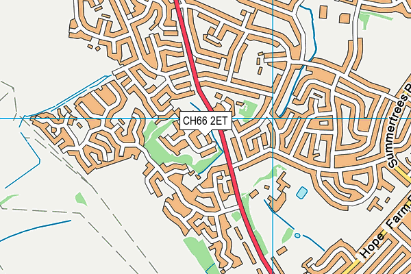 CH66 2ET map - OS VectorMap District (Ordnance Survey)