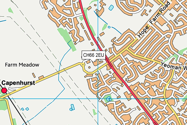 CH66 2EU map - OS VectorMap District (Ordnance Survey)