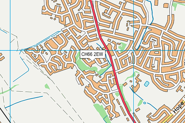 CH66 2EW map - OS VectorMap District (Ordnance Survey)