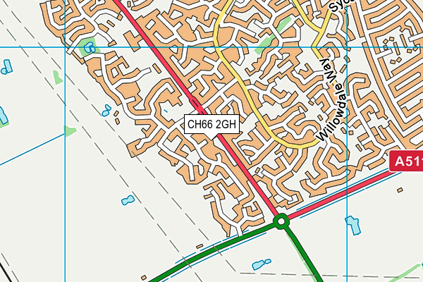 CH66 2GH map - OS VectorMap District (Ordnance Survey)